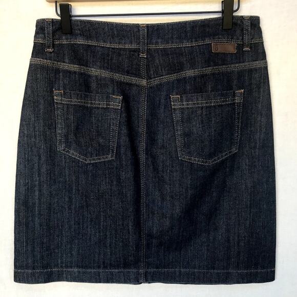 Boden Dark Wash Denim Short Skirt size 8R - Picture 2 of 5